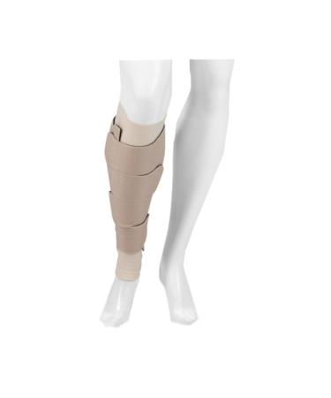 Juzo Reversible Versatile Support 30-60mmHg Calf Compression Wrap Beige L Regular