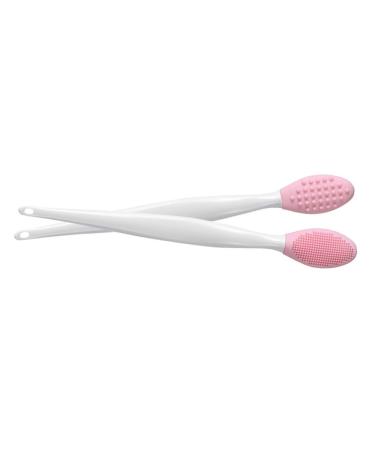 Silicone Lip Brush & Double Sided Nose Scrubber - Soft Blackhead Cleaner - 2PCS for Flawless Skin - Buy Online on GoSupps.com