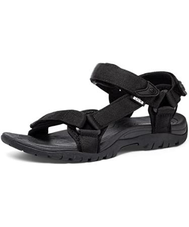 atika Women's Outdoor Hiking Sandals, Comfortable Summer Sport Sandals, Athletic Walking Water Shoes Maya 2 Black 8
