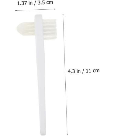 Solustrative Double-Headed Manual Toothbrush for Prosthesis Cleaning - Travel-Friendly Mini Hiking Brush (1 Pack) - Buy Online on GoSupps.com