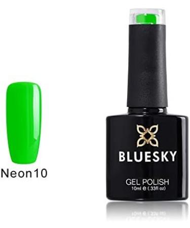 Bluesky Gel Polish GREEN NEON 10 APPLE GREEN Nail UV LED Soak Off 10ml - Buy Online on GoSupps.com