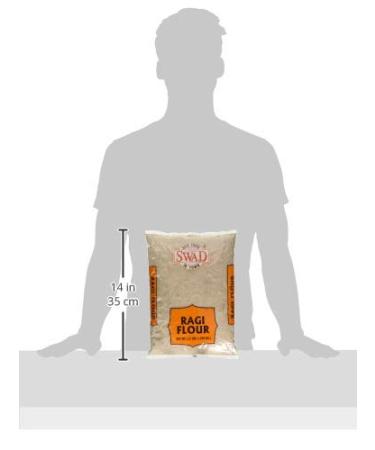 Organic Swad Ragi Flour - 3.5 lbs | Gluten-Free Finger Millet Flour - 1.589 Kg - Buy Online on GoSupps.com