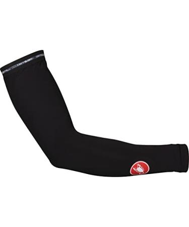 Castelli Unisex UPF 50+ Light Arm Sleeves | Mens & Womens UPF 50 Breathable Sleeve for Cycling, Road Biking & Gravel Riding Black Medium