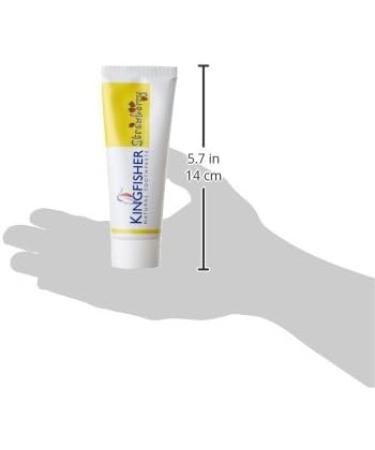 Buy Kingfisher Natural Strawberry Toothpaste for Kids 75 ml - Safe & Effective Dental Care | International Shipping Available - Buy Online on GoSupps.com