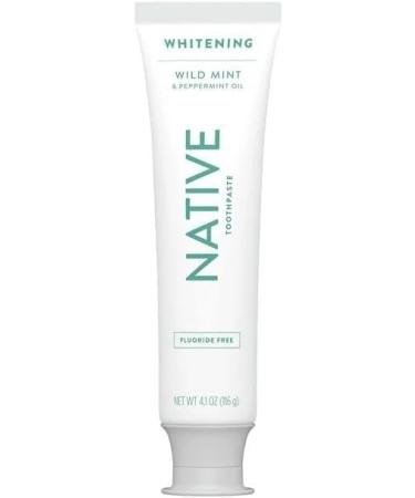 Native Whitening Wild Mint & Peppermint Oil Toothpaste - Fluoride Free 4.1 oz | Fresh Breath & Bright Smile - Shop Internationally - Buy Online on GoSupps.com