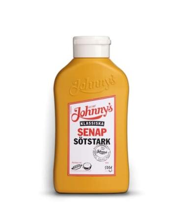 Johnnys Senap Sotstark | Swediish Hot and Sweet Mustard | 500g - Buy Online on GoSupps.com