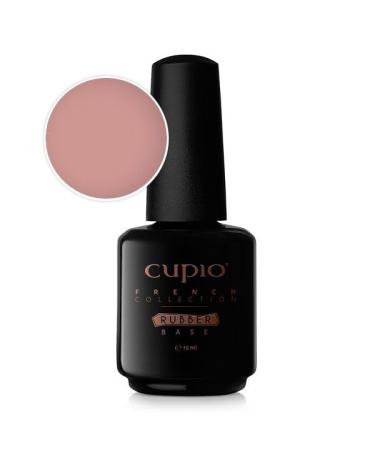 Cupio CUPIO Rubber Base French Perfect French 15ml UV/LED Builder Gel - Nude Pink Base - Natural Finish and Extra Strength - For French Manicure and Semi-Permanent Colour