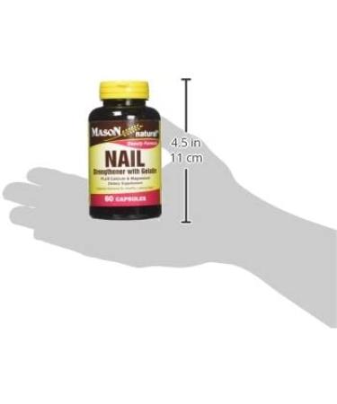 Mason Natural Nail Strengthener with Gelatin - 60 Capsules for Stronger Nails - Buy Online on GoSupps.com