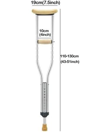 Crutches for Adults Underarm Underarm Crutches for Adults/Youth Walking Crutches with Underarm Pads and Handles Adjustable Aluminum Crutches Medium Size Great for Travel or Work Selfless dedication - Buy Online on GoSupps.com