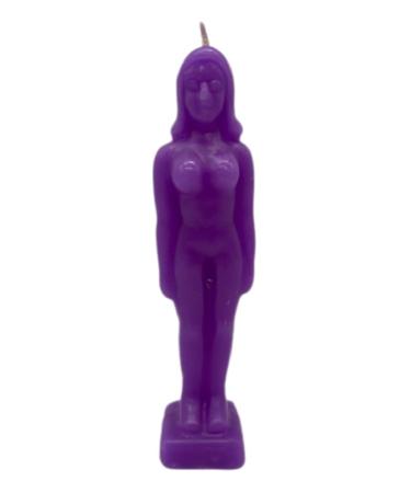 Purple Female Shape - Spellcasting Candle Wicca - Hoodoo- by Natural Farms