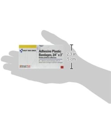 First Aid Only Plastic Bandages - 3/4 x 3 Inch 25-Count Boxes (Pack of 10) | International Shipping Available - Buy Online on GoSupps.com