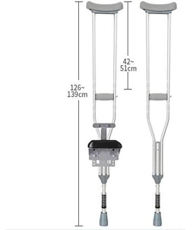 Adjustable Folding Crutches Holder Set for Walking Arm Crutches - Universal Underarm Double Padded Forearm Handle Crutch (2 Unit Pack-Universal) Star of Light Large - Buy Online on GoSupps.com