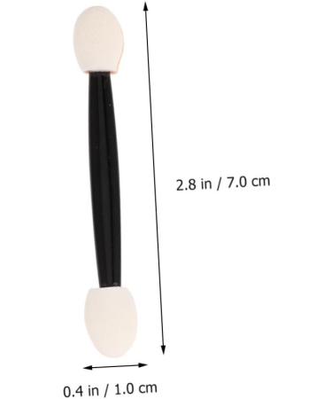 FOMIYES 72 Pcs Eyeshadow Brush Kit Eye Shadow Applicator Brush Eyeshadow Eye Shadow Stick Sponge Set Miss 7cmx3pcs Black+whitex3pcs - Buy Online on GoSupps.com