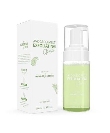 PUB Avocado & Licorice Melt Exfoliating Foaming Cleanser | Daily Face Cleanser Removes Oil Deep Cleansing | For Normal to Oily skin - 100ml