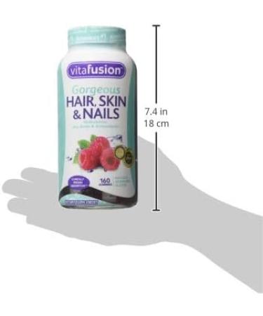 Vita Fusion Hair, Skin & Nails Multivitamin Dietary Supplement 160 Count - Pack of 1 - Buy Online on GoSupps.com