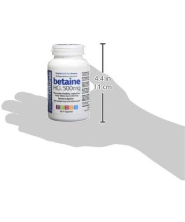 Prairie Naturals Betaine HCL 500mg VCaps - 60 Count Unflavored 60 Count (Pack of 1) - Buy Online on GoSupps.com