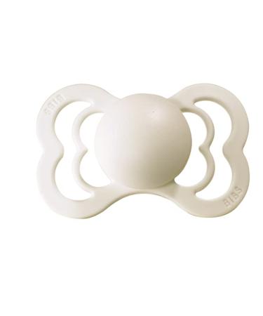 BIBS Pacifiers - Supreme Collection | BPA-Free Baby Pacifier | Made in Denmark | Set of 2 Ivory/Blush Soothers (6-18 Months) - Buy Online on GoSupps.com