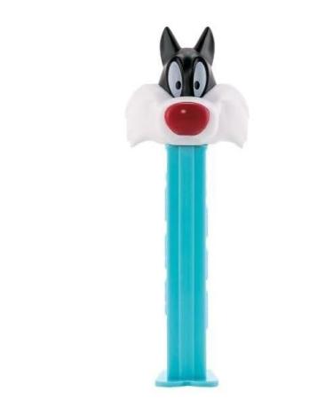 PEZ Looney Tunes pez dispenser Refillable Collect Them All Daffy Duck Tweety Bugs Bunny (Sylvester One Size) Sylvester 1 Count (Pack of 1)