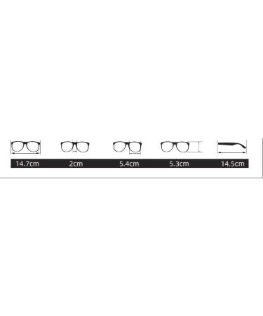 Fuqinqingoz Oversized Anti-Blue Light Reading Glasses for Women & Men - Robust Flat Light Mirror (+300 Color: C3) - Ideal for Computer Use - Buy Online on GoSupps.com