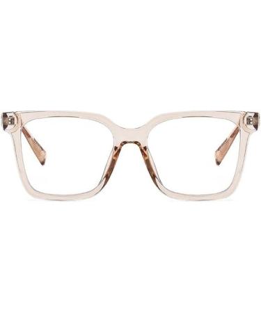 Fatigue Relief Oversized Blue Light Blocking Reading Glasses | Comfortable Computer Eyewear +0.00 Tea - Buy Online on GoSupps.com