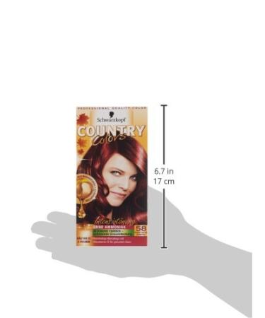 Schwarzkopf Country Colors Intensive Tint Level 2 - 58 Grand Canyon Garnet Red - 1 Piece - Vibrant Hair Color for International Shipping - Buy Online on GoSupps.com