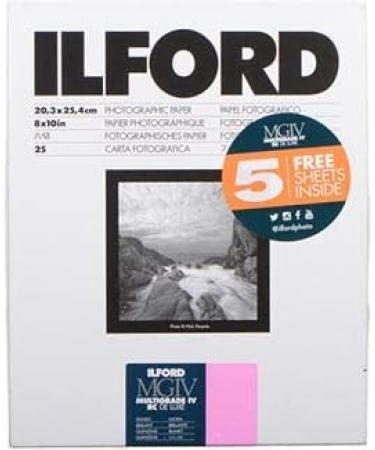Ilford 1178274 8x10 RC Glossy Photo Paper - 30 Sheets - Buy Online on GoSupps.com