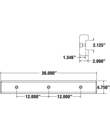 RITE-HITE Marine 3' 2 Groove Hard Plastic Vertical Post Boat Dock Bumper - Black - Buy Online on GoSupps.com