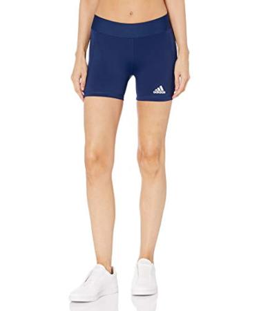 adidas Women's Techfit Volleyball Shorts Small 5.0 Inches Team Navy / White