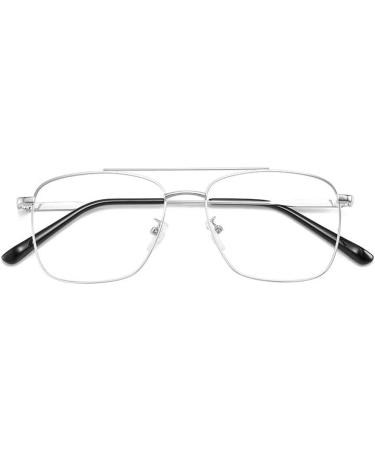 Shop Qinzhenz Oversized Clear Vision Reading Glasses - Anti-Blue Light Aviator Style (+350 C6) | International Shipping Available - Buy Online on GoSupps.com
