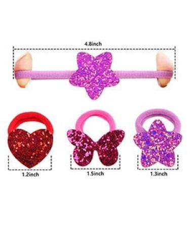 36 Pcs Colorful Elastic Hair Ties for Girls | Cute Ponytail Holders for Baby Girls, Toddlers, Kids | Soft Rubber Bands Hair Accessories - Buy Online on GoSupps.com