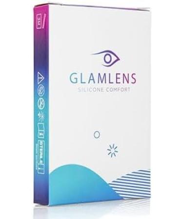 Shop Glamlens Jasmine Light Blue Contact Lenses | Monthly Colored Lenses with Strong Coverage | Dia 14.00 | -3.75 Prescription - Buy Online on GoSupps.com