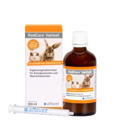Alfavet Rodicare Hairball Supplementary feed for dwarf rabbits and guinea pigs promotes the excretion of hair bales 100ml - Buy Online on GoSupps.com