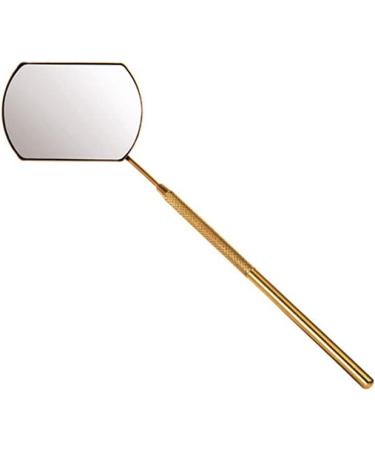 Ikasus Angular Eyelash Mirror - Stainless Steel Eyelash Extension Tool & Accessories | Perfect for Application & Check | Gold Finish - Buy Online on GoSupps.com