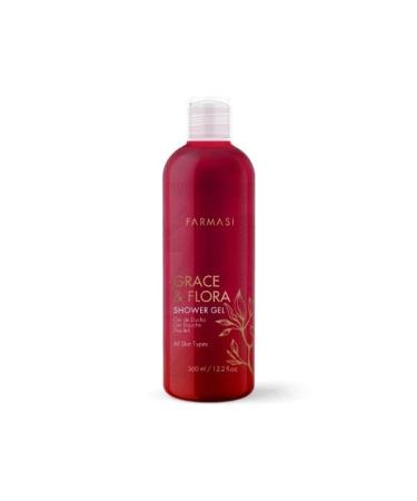 FARMASi Grace & Flora Shower Gel 360ml/12.17flOz - Moisturizing and Refreshing Body Wash for All Skin Types - Elegant Floral Scent