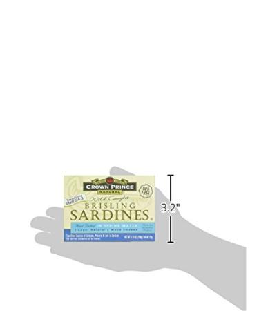Crown Prince Brisling Sardines in Water - 3.75 oz | Premium Seafood - Buy Online on GoSupps.com