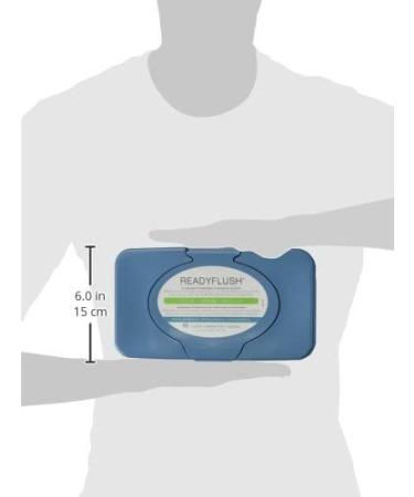 Medline ReadyFlush Large Adult-Sized 8x12 Personal Cleansing Cloths - Tub of 60 Flushable Wipes | Convenient Hygiene Solution - Buy Online on GoSupps.com