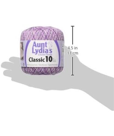 Aunt Lydia's Crochet Thread - Size 10 - Purple (2-Pack)