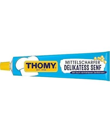 Thomy Delikatess Senf Mittelscharf - 2 x 100ml Tubes with Bonus Gift | Vestemfashion Team - Buy Online on GoSupps.com