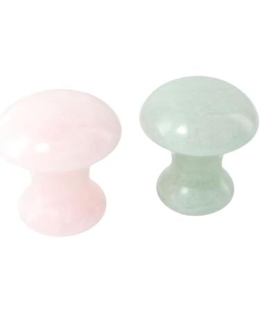 Vctitil Gua Sha Board & Mushroom Roller - Premium Skin Care Face Tools for Eyes & Neck | Pink & Green Options - Buy Online on GoSupps.com