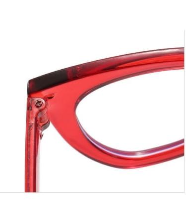 Fuqinqingoz Oversized Cat Eyes Anti-Blue Light Reading Glasses - Stylish +100 Black Computer Glasses for Eye Protection - Buy Online on GoSupps.com