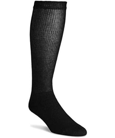 Physicians' Choice Diabetic Socks for Men - Over the Calf 12-Pack in Black, Size 13-15 - Buy Online on GoSupps.com