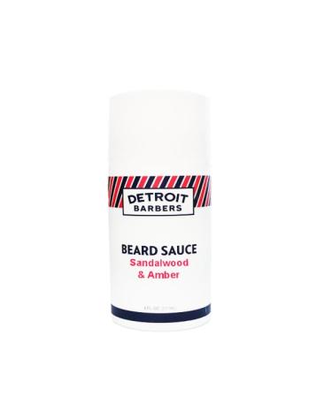 Beard Sauce Leave-In Beard Conditioner - Deep Conditioning for Soft Smoother Touchable Beards - Unlock the Secret to a Healthy Stylish Mane - Sandalwood & Amber - 4 fl. oz
