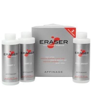 Affinage Eraser Salon Professional Hair Colour Remover / Stripper of Dye & Tint - WITH FREE BOTTLE OF 6% (necessary for treatment) by Affinage