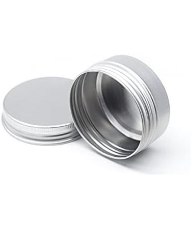 Buy 24-Piece 50ml Silver Aluminum Screw Cap Containers - Perfect for Cosmetics & Creams | Eco-Friendly Storage Solution - Buy Online on GoSupps.com
