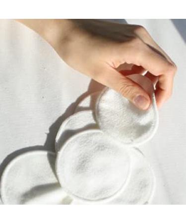 Zero Waste Reusable Makeup Remover Pads - 100% Organic Cotton & Bamboo Fiber Eco-Friendly 12 Pack with Washable Bag - Buy Online on GoSupps.com