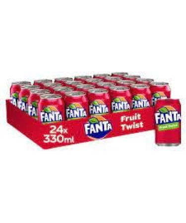 Fanta Fruit Twist 330ml x 24 | Burst of Mixed Fruit Flavors in Every Sip | Crisp and Fizzy Goodness | Ultimate Refreshment Bundle | Quench Your Thirst | Experience the Joy