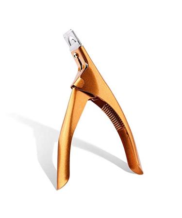 CHJHJKG Nail Clippers (Beauty) Manicure Nail Toenail Clipper Set Stainless Pedicure Kit The Cutting Is Sharper and The Elastic Is Adjustable.(Gold)