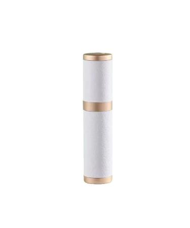 5ml Artificial Leather Perfume Bottle Refillable Perfume Atomizer Suitable for Travel Portable Refillable Makeup(White)