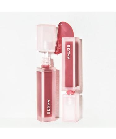 Amuse Dew Velvet Lip Tint Vegan Lipstick 08 Berry Velvet | Transfer-proof Semi-Matte Korean Makeup - Buy Online on GoSupps.com
