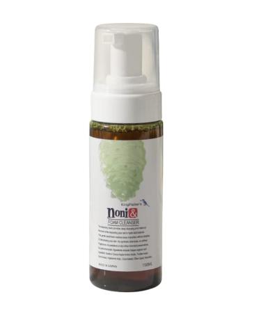 Kingfisher's Noni Foam Cleanser Hypoallergenic Cleansing Foam Fragrance-Free Facial Cleanser for Sensitive Skin 100% Organic Nutrient Rich Lather Suitable for Infants 5.1 Fl Oz (150ml)